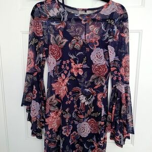 2 Dresses, H&M Beige Crewneck Sweater& Baileyblue Dress